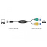 Delock Adapter USB 2.0 Typ-A - 2 x Seriell DB9 RS-232