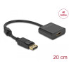 Delock Adapter DisplayPort 1.2 Stecker zu HDMI Buchse 4K Aktiv schwarz