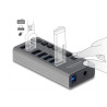 Delock Externer USB 5 Gbps Hub mit 7 Ports + Schalter