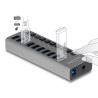 Delock Externer 5 Gbps USB Hub mit 10 Ports + Schalter