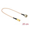 Delock Antennenkabel F Stecker zu SMB Stecker RG-316 25 cm