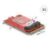 Delock Adapter Mini PCIe - M.2 Key E Slot