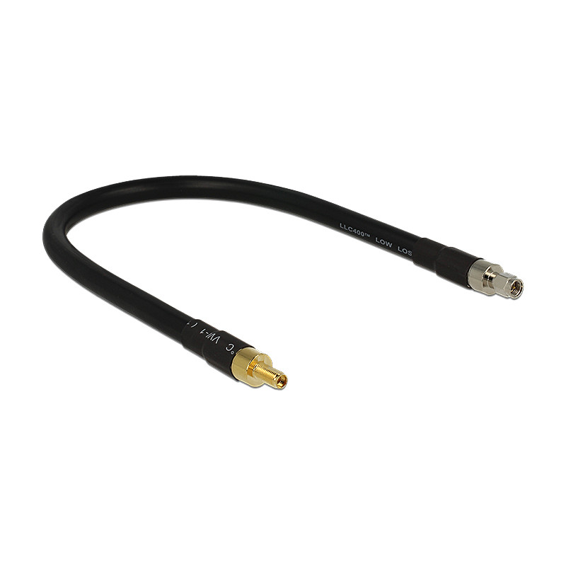Delock Antennenkabel SMA Stecker - SMA Buchse CFD400 LLC400 0,4 m low loss