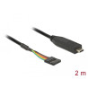Delock Konverter USB Type-C™ 2.0 Stecker zu TTL (3,3 V) 6 Pin Pfostenbuchse 2,0 m