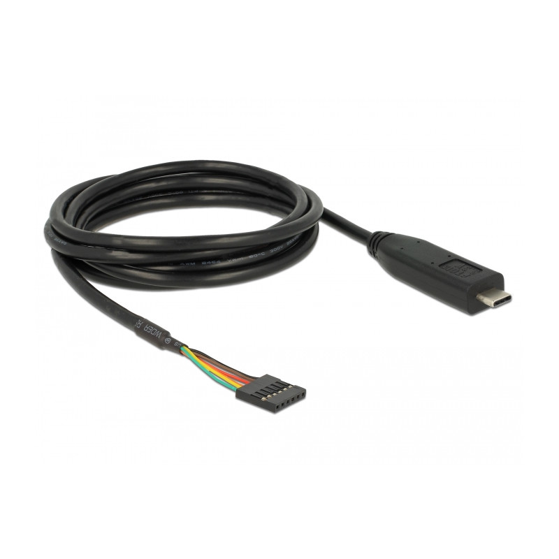 Delock Konverter USB Type-C™ 2.0 Stecker zu TTL (3,3 V) 6 Pin Pfostenbuchse 2,0 m