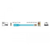 Delock Adapter USB 2.0 Type-C™ Stecker - 1 x Seriell RS-232 RJ45 Stecker 3,0 m blau