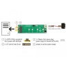 Delock Konverter SATA Pin 8 Power Buchse - M.2 Key B Slot