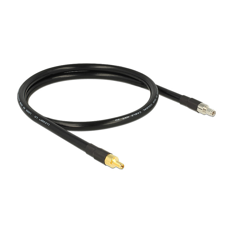 Delock Antennenkabel SMA Stecker - SMA Buchse CFD400 LLC400 1 m low loss