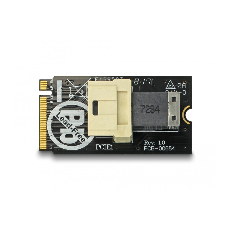 Delock Adapter M.2 Key M - SFF-8643 NVMe horizontal 2242
