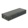 Delock Externer Industrie Hub 10 x USB 5 Gbps Typ-A mit 20 kV ESD Schutz