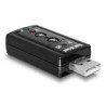 Delock Externer USB 2.0 Sound Adapter Virtual 7.1 - 24 bit / 96 kHz mit S/PDIF