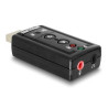 Delock Externer USB 2.0 Sound Adapter Virtual 7.1 - 24 bit / 96 kHz mit S/PDIF