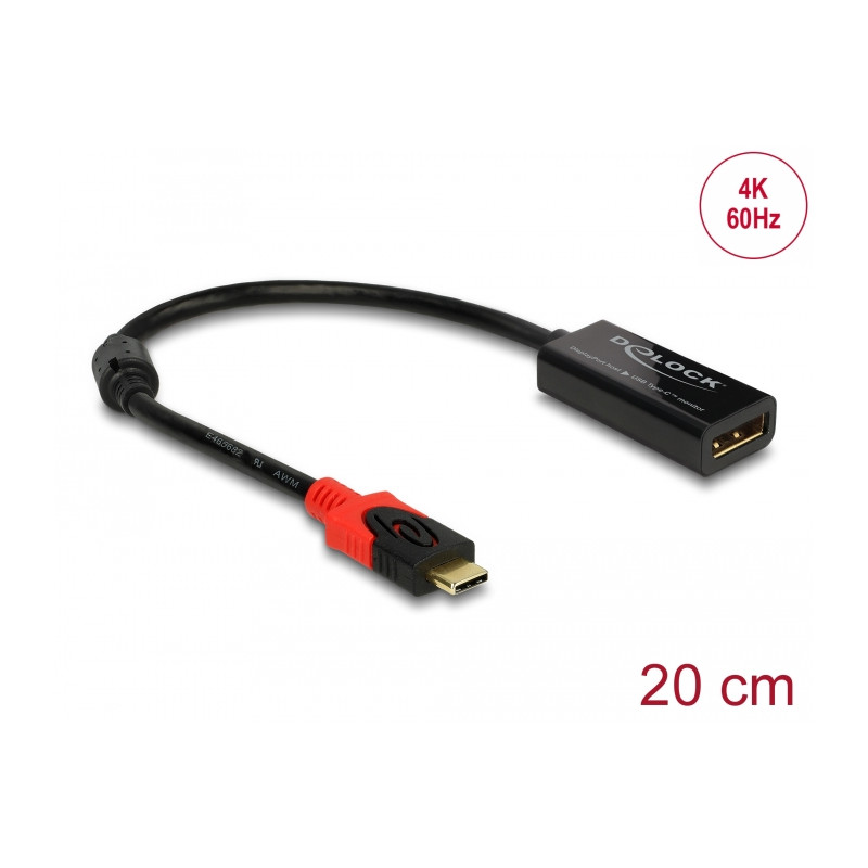 Delock DisplayPort Adapter für einen USB Type-C™ Monitor 4K 60 Hz