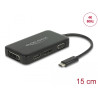 Delock Adapter USB Type-C™ Stecker - VGA / HDMI / DVI / DisplayPort Buchse schwarz