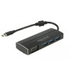 Delock USB 3.1 Gen 1 Adapter USB Type-C™ zu 3 x USB 3.0 Typ-A Hub + 1 x VGA (DP Alt Mode)