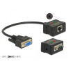 Delock Extender RS-232 DB9 Buchse RJ45 Buchse zu RS-232 DB9 Stecker RJ45 Buchse ESD Schutz 1200 m Reichweite erweiterter Tempera