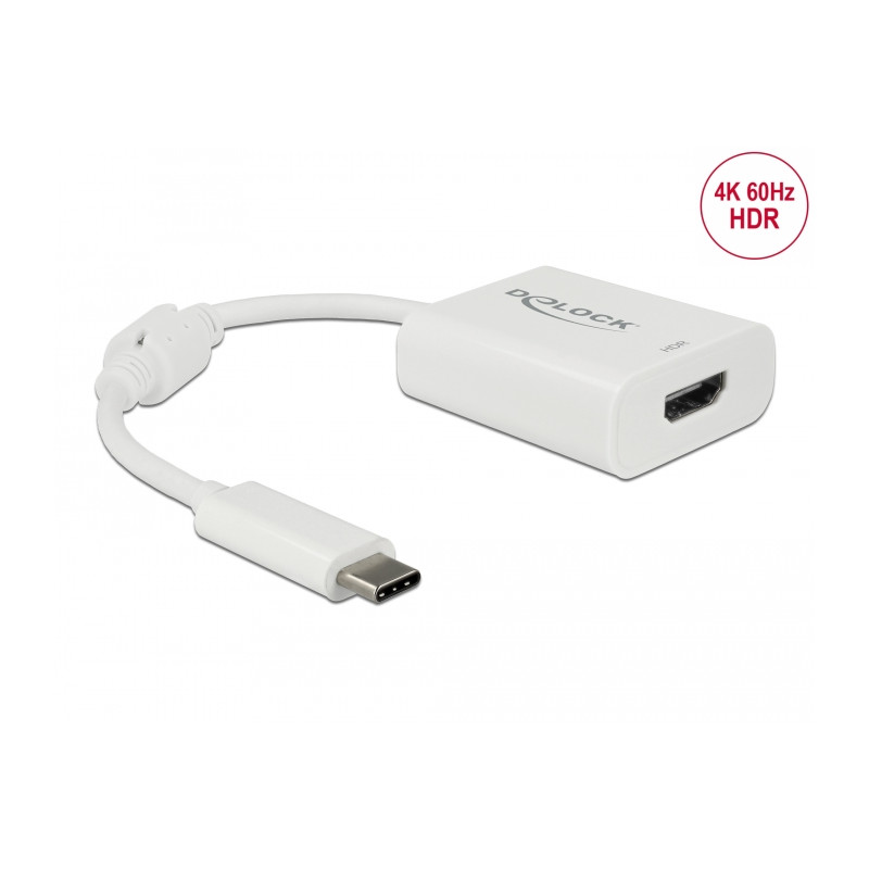 Delock ﻿USB Type-C™ Adapter zu HDMI (DP Alt Mode) 4K 60 Hz mit HDR Funktion