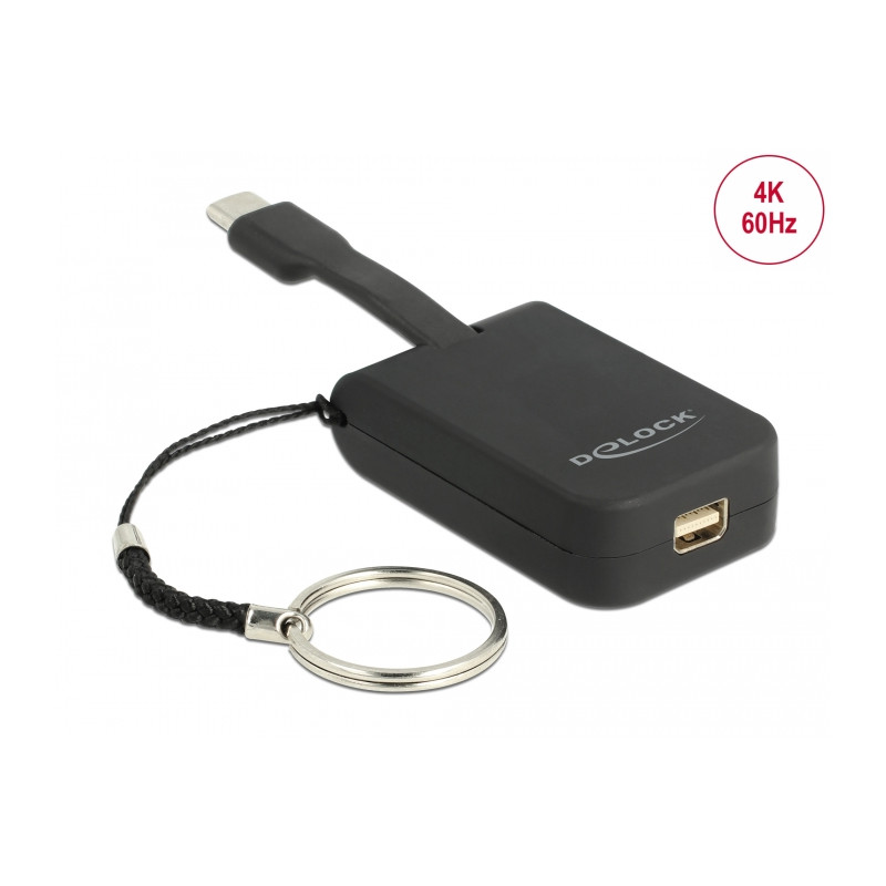 Delock USB Type-C™ Adapter zu mini DisplayPort (DP Alt Mode) 4K 60 Hz - Schlüsselanhänger