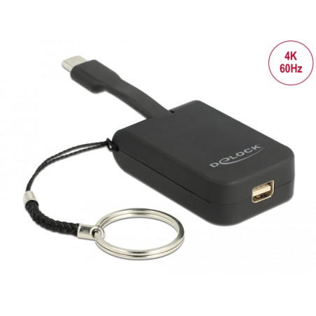 Delock USB Type-C™ Adapter zu mini DisplayPort (DP Alt Mode) 4K 60 Hz - Schlüsselanhänger
