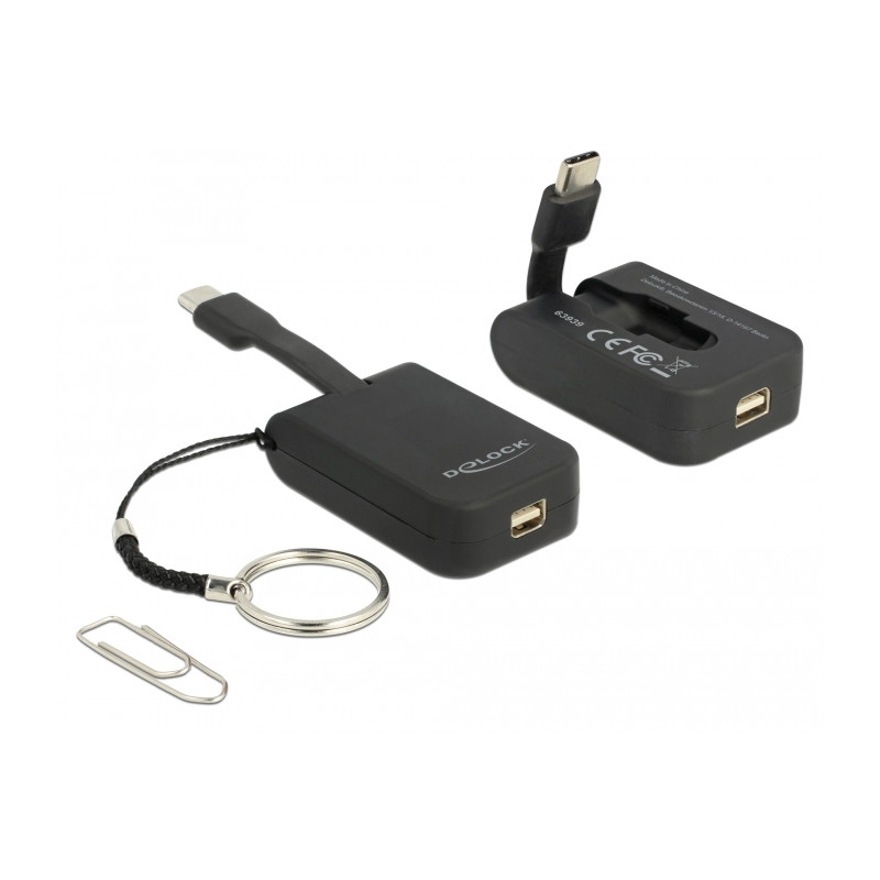 Delock USB Type-C™ Adapter zu mini DisplayPort (DP Alt Mode) 4K 60 Hz - Schlüsselanhänger