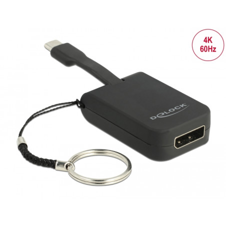 Delock USB Type-C™ Adapter zu DisplayPort (DP Alt Mode) 4K 60 Hz - Schlüsselanhänger