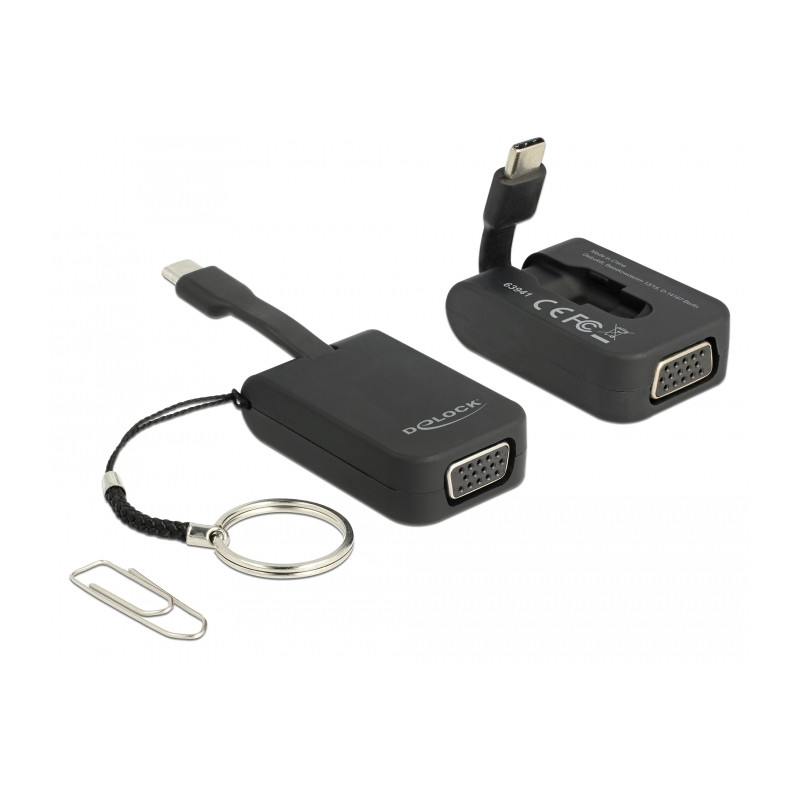Delock USB Type-C™ Adapter zu VGA (DP Alt Mode) - Schlüsselanhänger