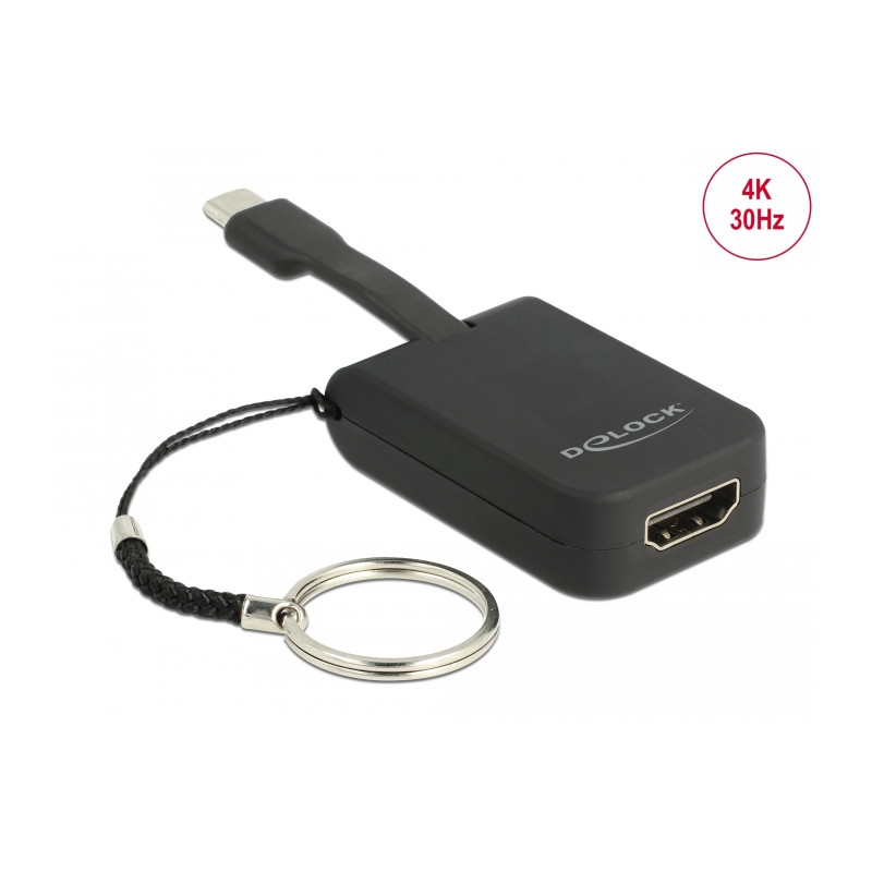 Delock USB Type-C™ Adapter zu HDMI (DP Alt Mode) 4K 30 Hz - Schlüsselanhänger