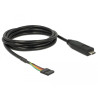 Delock Konverter USB Type-C™ 2.0 Stecker zu TTL 5 V Pfostenbuchse 6 Pin 2,0 m