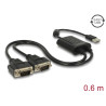 Delock USB 2.0 auf 2 x Seriell RS-232 Adapter