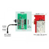 Delock U.2 SFF-8643 Adapter zu PCIe x4 oder M.2 Key M Slot mit Befestigungsplatte
