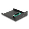 Delock Front Panel 3.5" USB 5 Gbps 1 x USB Type-C™ + 1 x USB Typ-A