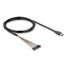 Delock Konverter USB 2.0 Typ-A zu UART TTL (3,3 V) Schnittstelle mit 6 x Pfostenstecker TX/RX/CTS/RTS und 3,3 V Ausgangsspannung