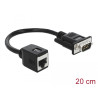Delock Seriell RS-232/422/485 Adapter DB9 Stecker zu RJ45 Buchse