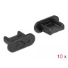 Delock Staubschutz für USB 2.0 Micro-B Buchse ohne Griff 10 Stück schwarz