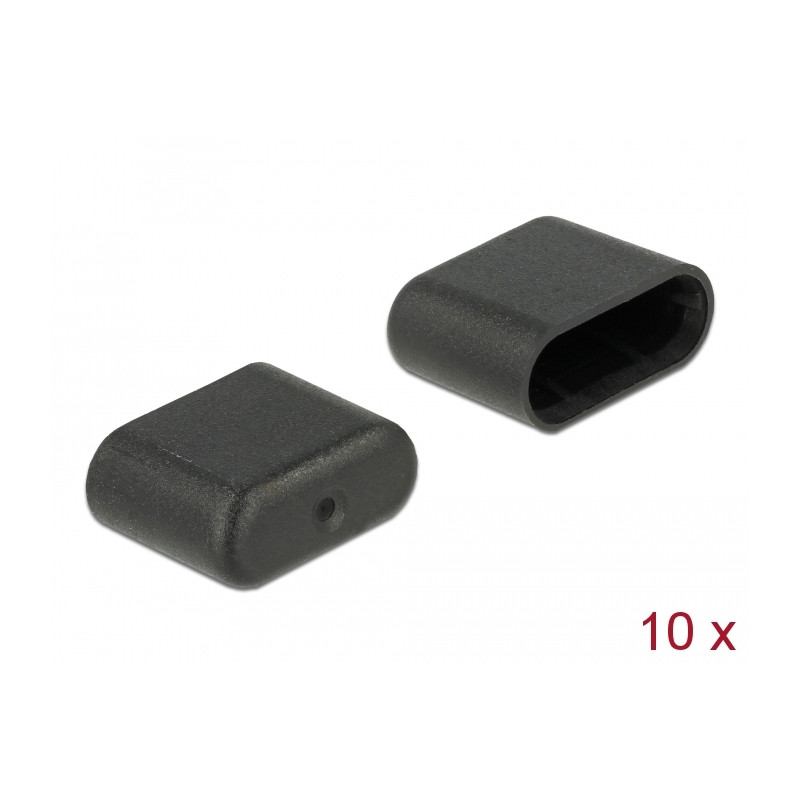 Delock Staubschutz für USB Type-C™ Stecker 10 Stück schwarz