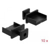 Delock Staubschutz für USB Typ-A Buchse mit Griff 10 Stück schwarz
