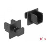 Delock Staubschutz für USB 3.0 Typ-B Buchse mit Griff 10 Stück schwarz