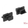 Delock Staubschutz für USB 2.0 Typ Mini-B Buchse mit Griff 10 Stück schwarz