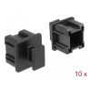 Delock Staubschutz für Mini SAS HD SFF 8644 Buchse mit Griff 10 Stück schwarz