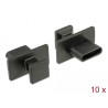 Delock Staubschutz für USB Type-C™ Buchse mit großem Griff 10 Stück schwarz
