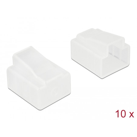 Delock Staubschutz für RJ45 Stecker 10 Stück transparent
