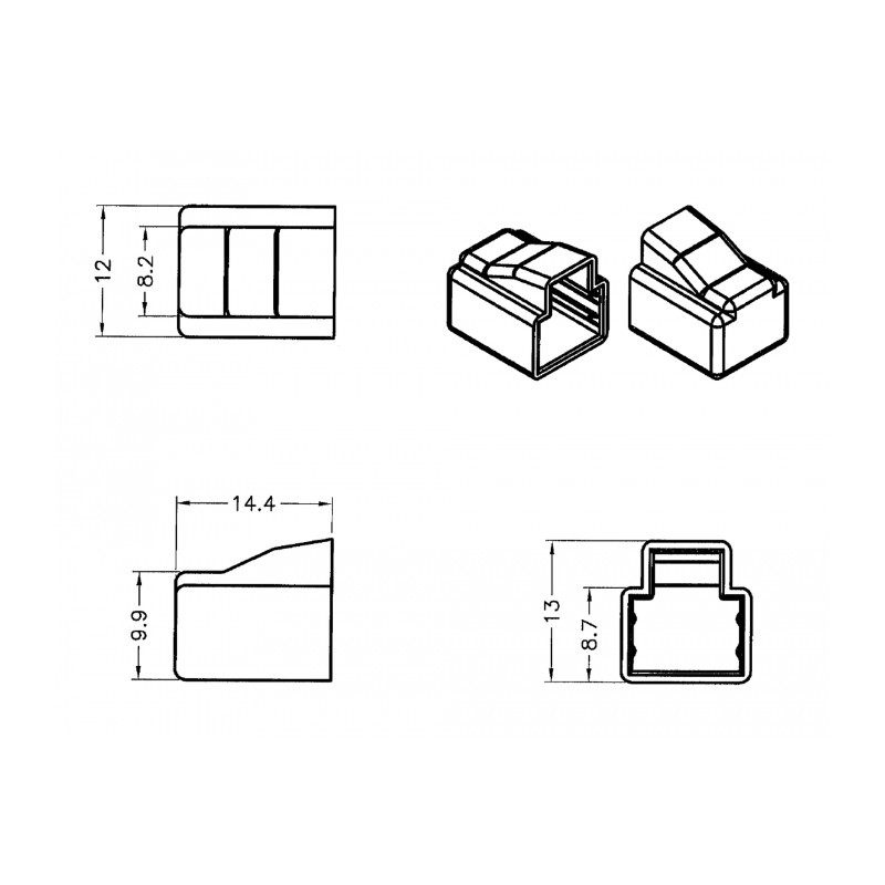 Delock Staubschutz für RJ11 Stecker 10 Stück transparent