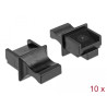 Delock Staubschutz für RJ45 Buchse mit Griff 10 Stück schwarz