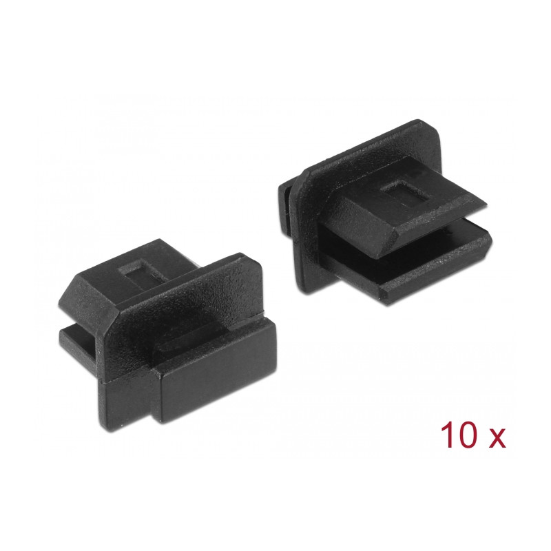 Delock Staubschutz für mini DisplayPort Buchse mit Griff 10 Stück schwarz