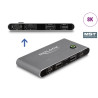 Delock USB-C™ KVM Switch zu HDMI und DisplayPort 8K MST mit USB 2.0