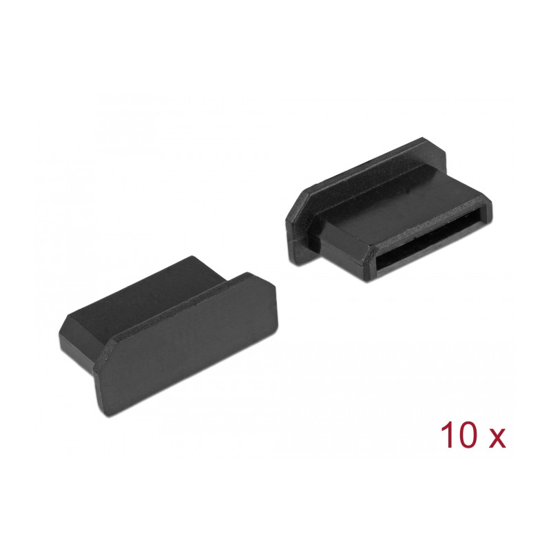 Delock Staubschutz für HDMI mini-C Buchse ohne Griff 10 Stück schwarz