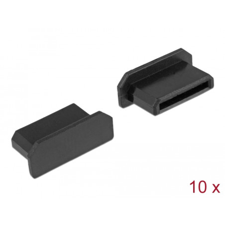 Delock Staubschutz für HDMI mini-C Buchse ohne Griff 10 Stück schwarz