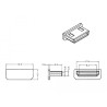 Delock Staubschutz für HDMI mini-C Buchse ohne Griff 10 Stück schwarz