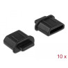 Delock Staubschutz für HDMI micro-D Buchse mit Griff 10 Stück schwarz