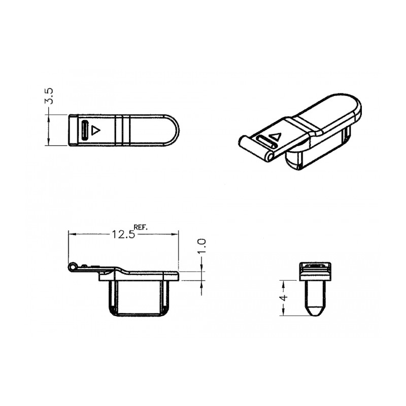 Delock Staubschutz für Lightning™ Buchse 10 Stück schwarz